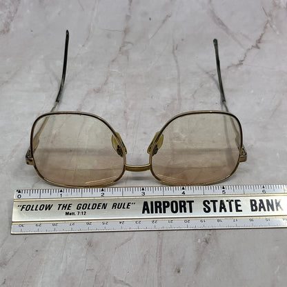 Vintage Gold Tone Klixx Aviator Glasses Eyeglasses Frames TH9-G3-1