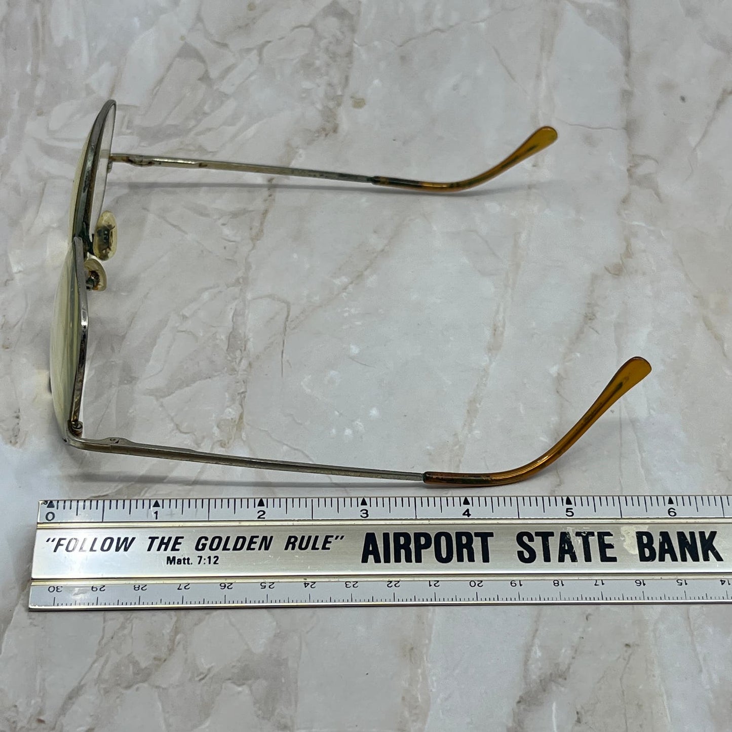 Retro Men’s Gold Tone Aviator Sunglasses Eyeglasses Frames TD7-G3-6