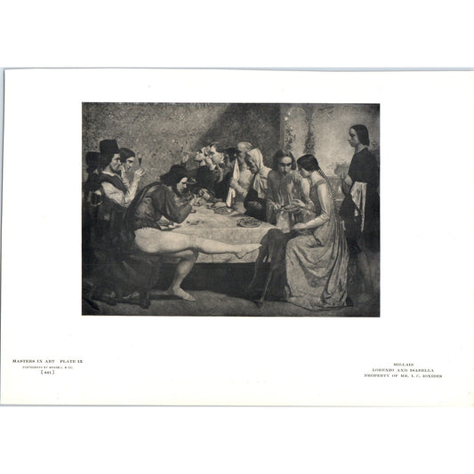 Lorenzo and Isabella - Millais 1908 Victorian Art Print AB8-MA10