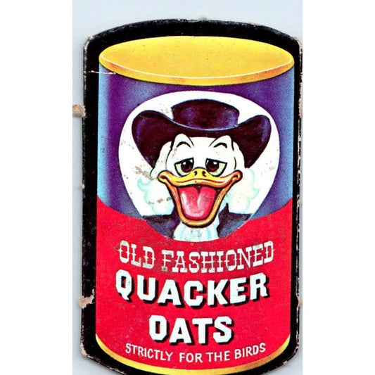 1967 Topps Wacky Packs Card Old Fashioned Quacker Oats Die-Cut AE5