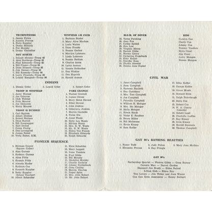 Vintage Parade of Pioneers Program AE9-X2