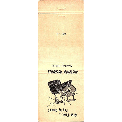 First National Bank of Glendale Vintage Matchbook TB6-MB2-7