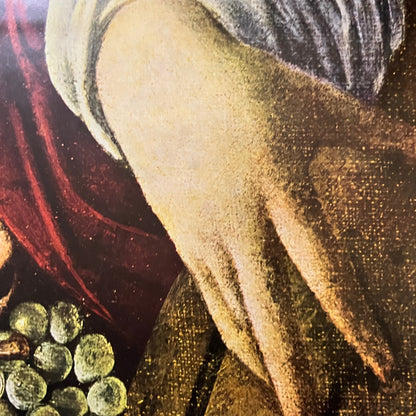 Hand of the Lute Player from The Musicians Caravaggio Vintage Art Print 9x12 V5