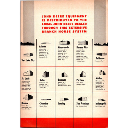 1949 John Deere Quality Equipment 2 Page Ad I16