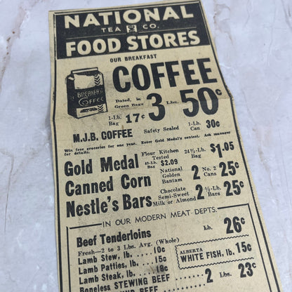 National Tea Co. Food Stores 4x13" 1935 Minneapolis Journal Advertisement FL6-8