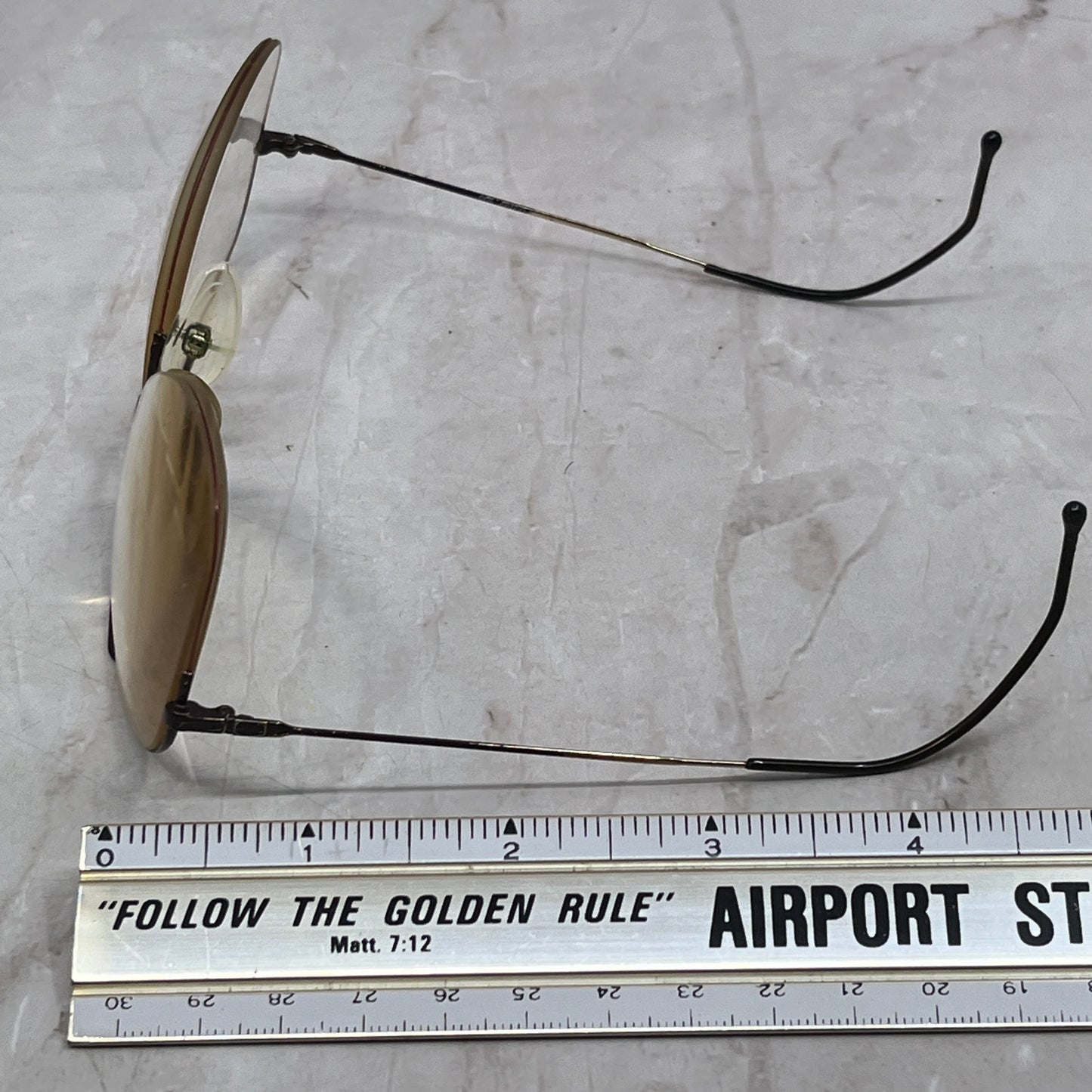 Retro Safilo Wire Half Rim Aviators 140 635 Glasses Eyeglasses Frames TH9-G3-5