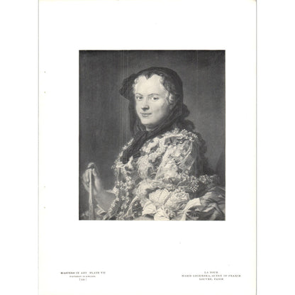Marie Leczinska Queen of France - La Tour c1905 Art Print D14