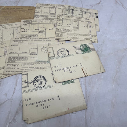 c1925 Collection of Bill Stubs Adirondack Power & Lighting Schenectady NY TG9-E1