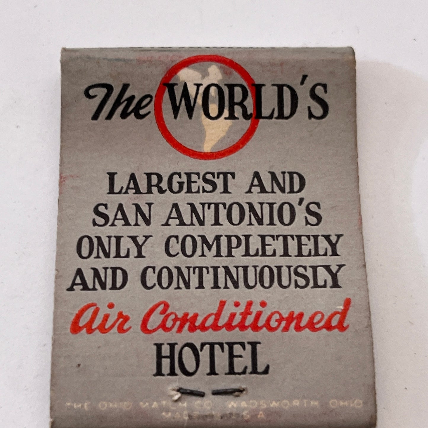 St. Anthony Hotel San Antonio Texas Vintage Matchbook Cover TB8-MB3-3