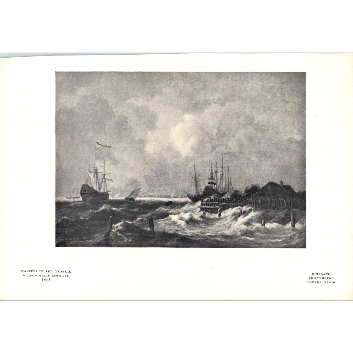 The Tempest - Ruisdael c1905 Art Print D13