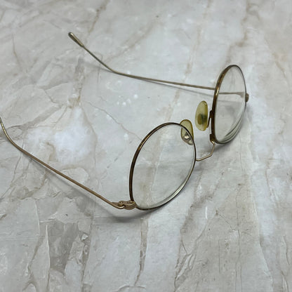 Retro Ultra Thin Brown Round Eyeglasses Frames TD5G1-14