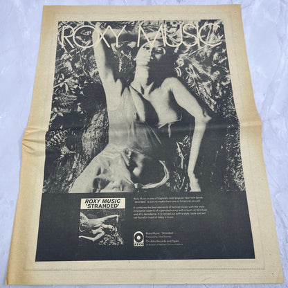 Roxy Music - Stranded ATCO 11x14.5" 1974 Ad V14-2