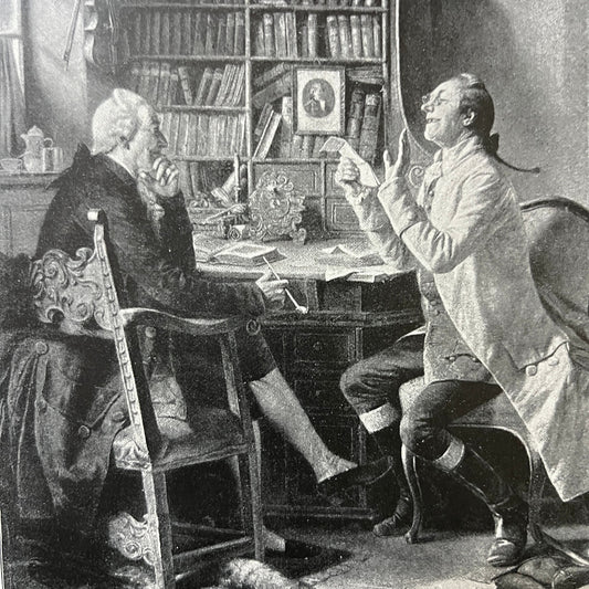 Kagebein and Bodinus Engraving Vintage Art Print 9x12 V5