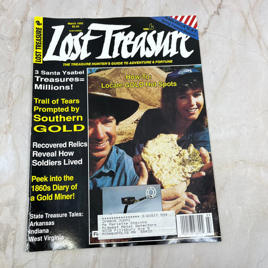 1992 March - Lost Treasure Magazine - Treasure Hunting Gold Prospecting M14