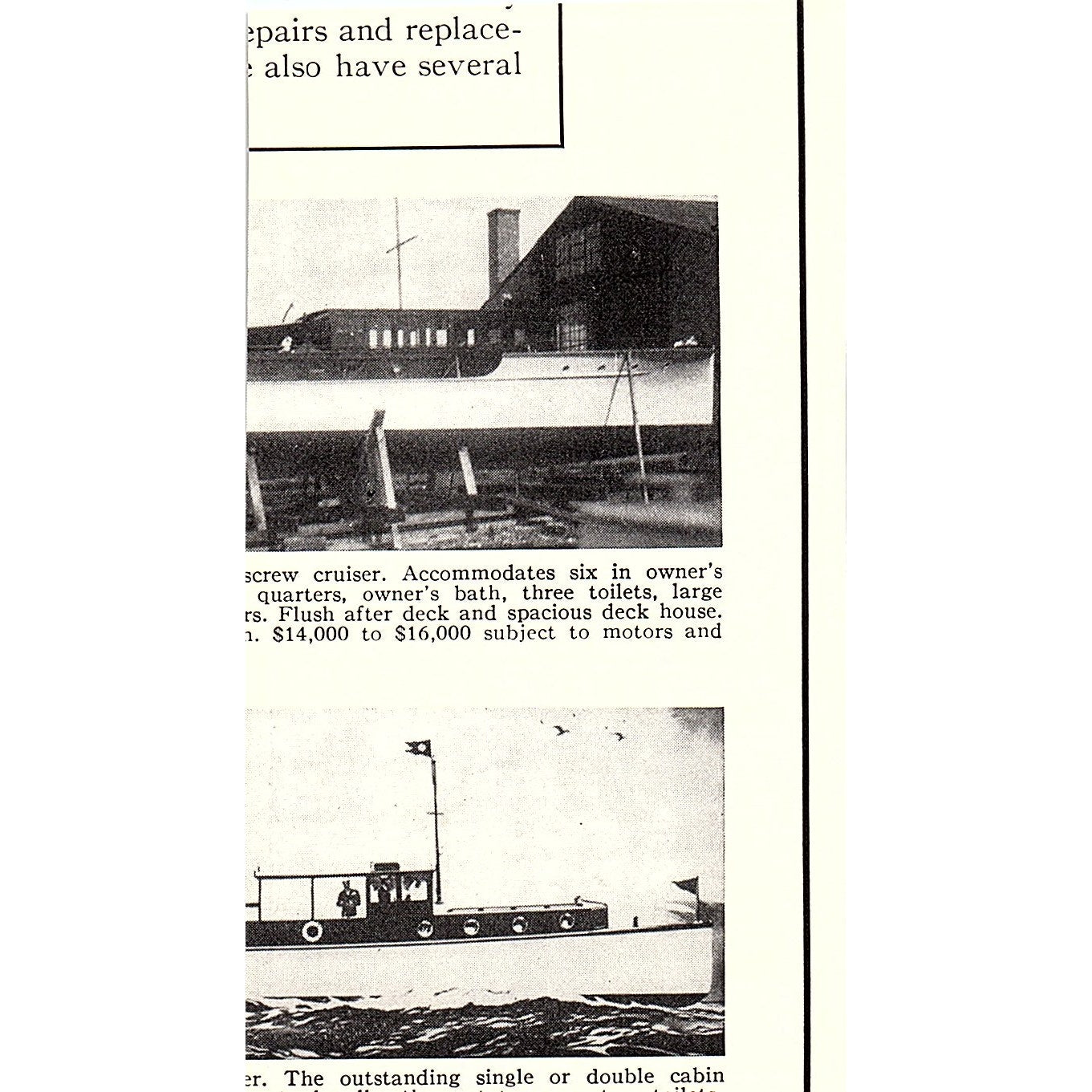 Yacht Boat Engine Bargains Bruns, Kimball & Co NY 1932 Ad AG2-M18