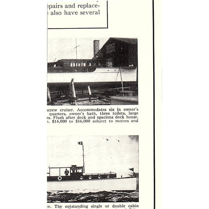 Yacht Boat Engine Bargains Bruns, Kimball & Co NY 1932 Ad AG2-M18