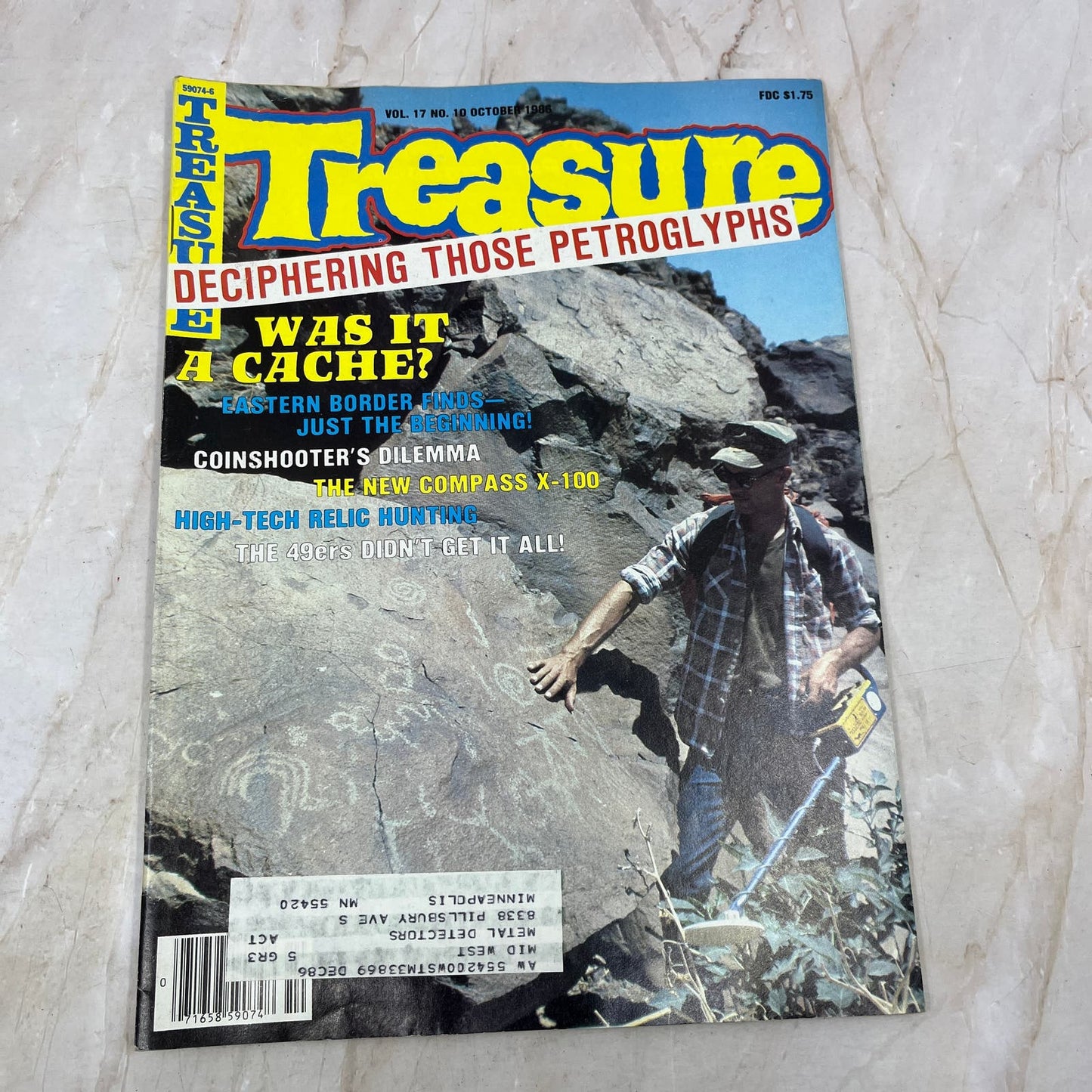 1986 Oct - Treasure Magazine - Treasure Hunting Metal Detecting Gold Coins M10