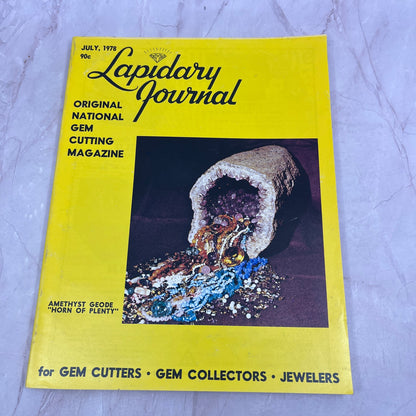 Amethyst Geode Horn of Plenty - Lapidary Journal Magazine - July 1978 M28