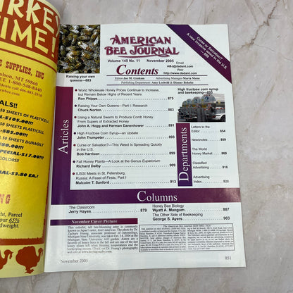 2005 Nov American Bee Journal Magazine Bees Beekeeping Honey M7