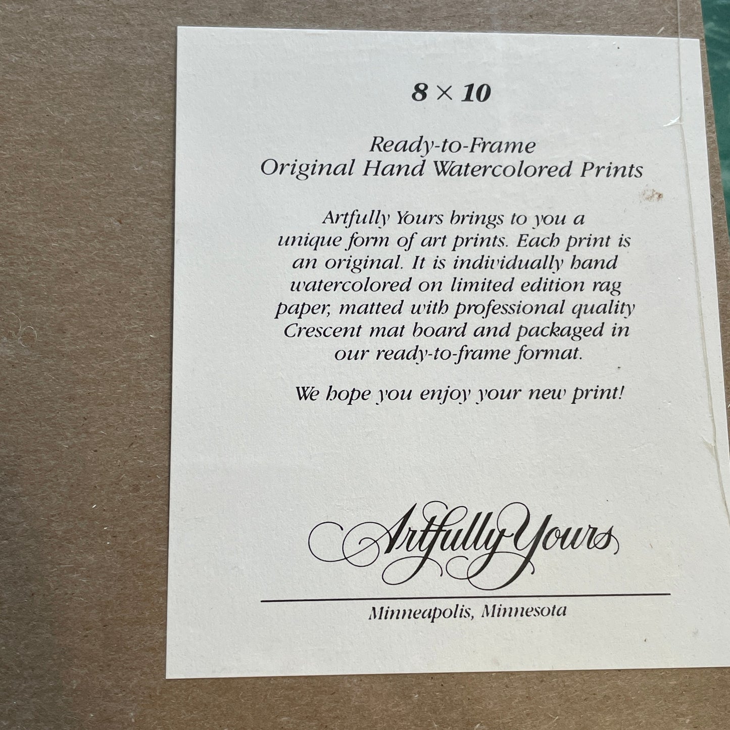 Rag Dolls 8x10 Matted Print Hand Watercolor, Signed Shar Coulson