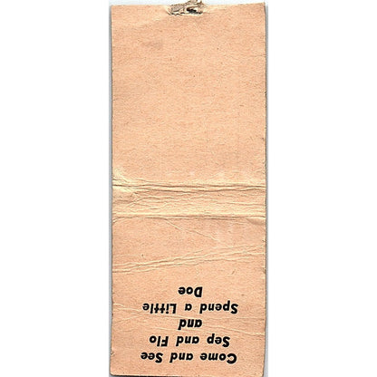 Range Line Inn Sep & Flo Schmit Mequon WI Vintage Matchbook Cover SF3-Y9