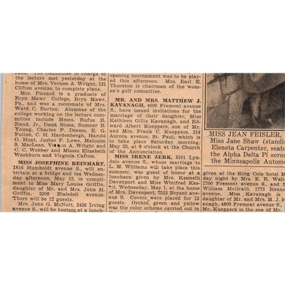 Schlampps Fur Storage Hennepin Ave 1935 Minneapolis Journal Advertisement AE7-N2