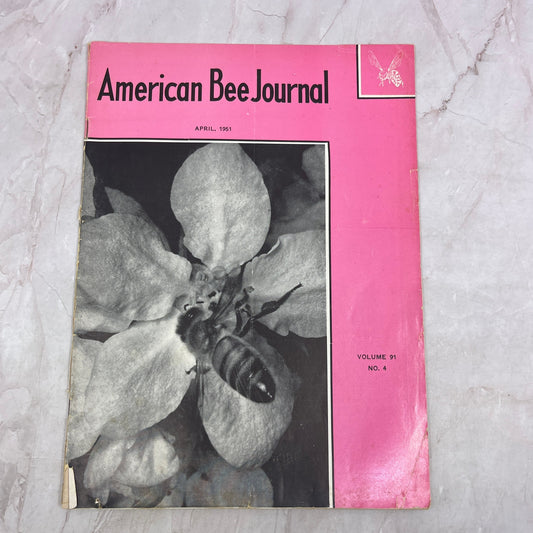 1951 April - American Bee Journal - Bees Beekeeping Honey M32