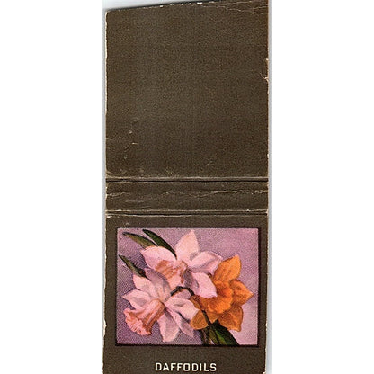 Daffodils Flower Collectible Vintage Matchbook Cover SF3-Y2