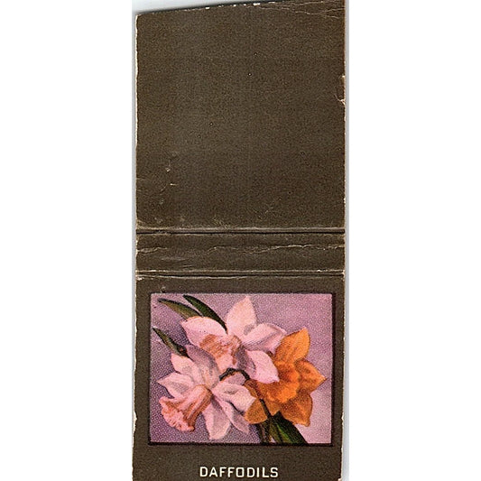 Daffodils Flower Collectible Vintage Matchbook Cover SF3-Y2