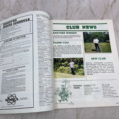 1980 Vol VII - Discover Treasure Hunting Magazine - White's Electronics Inc M11