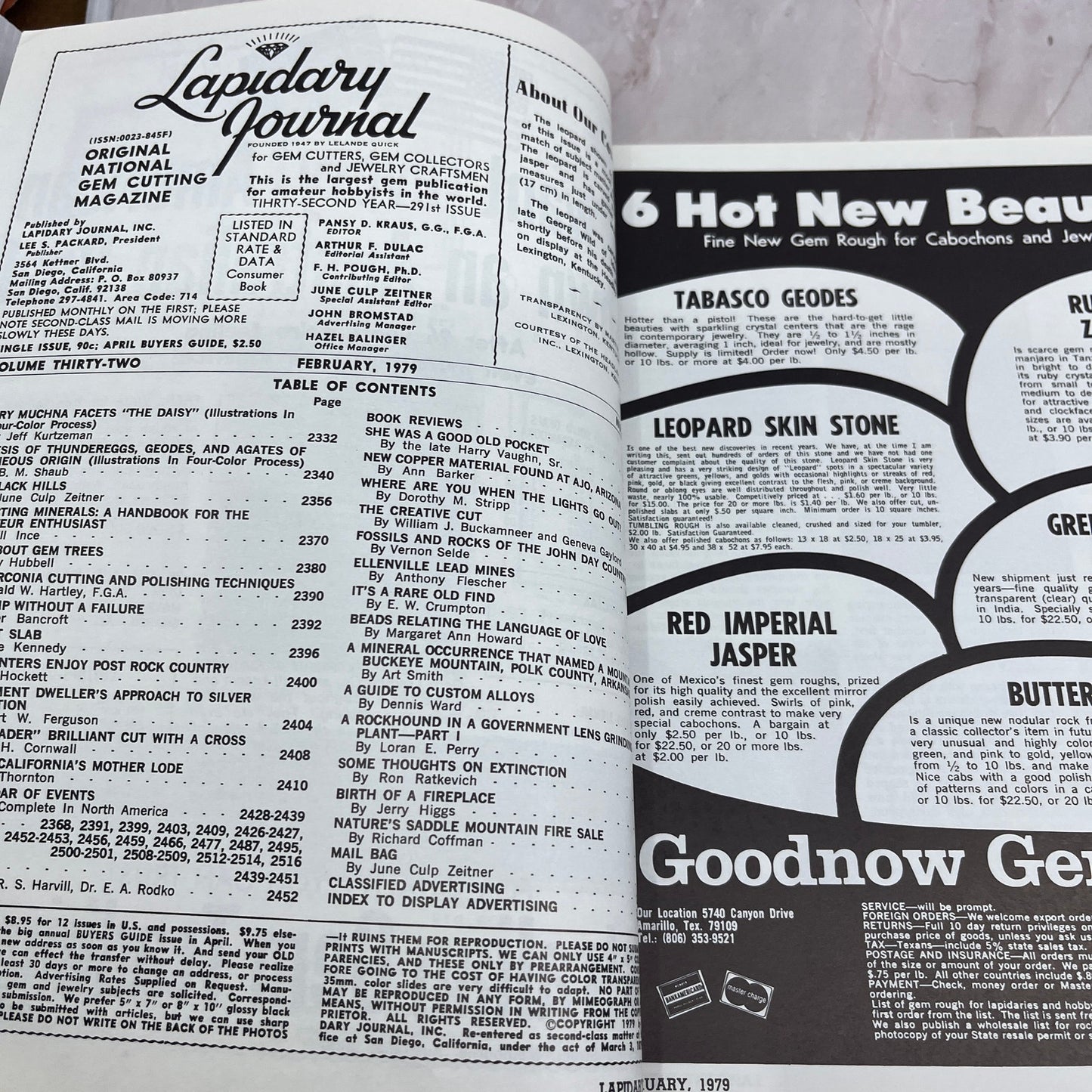 The Leopard - Lapidary Journal Magazine - Feb 1979 M27