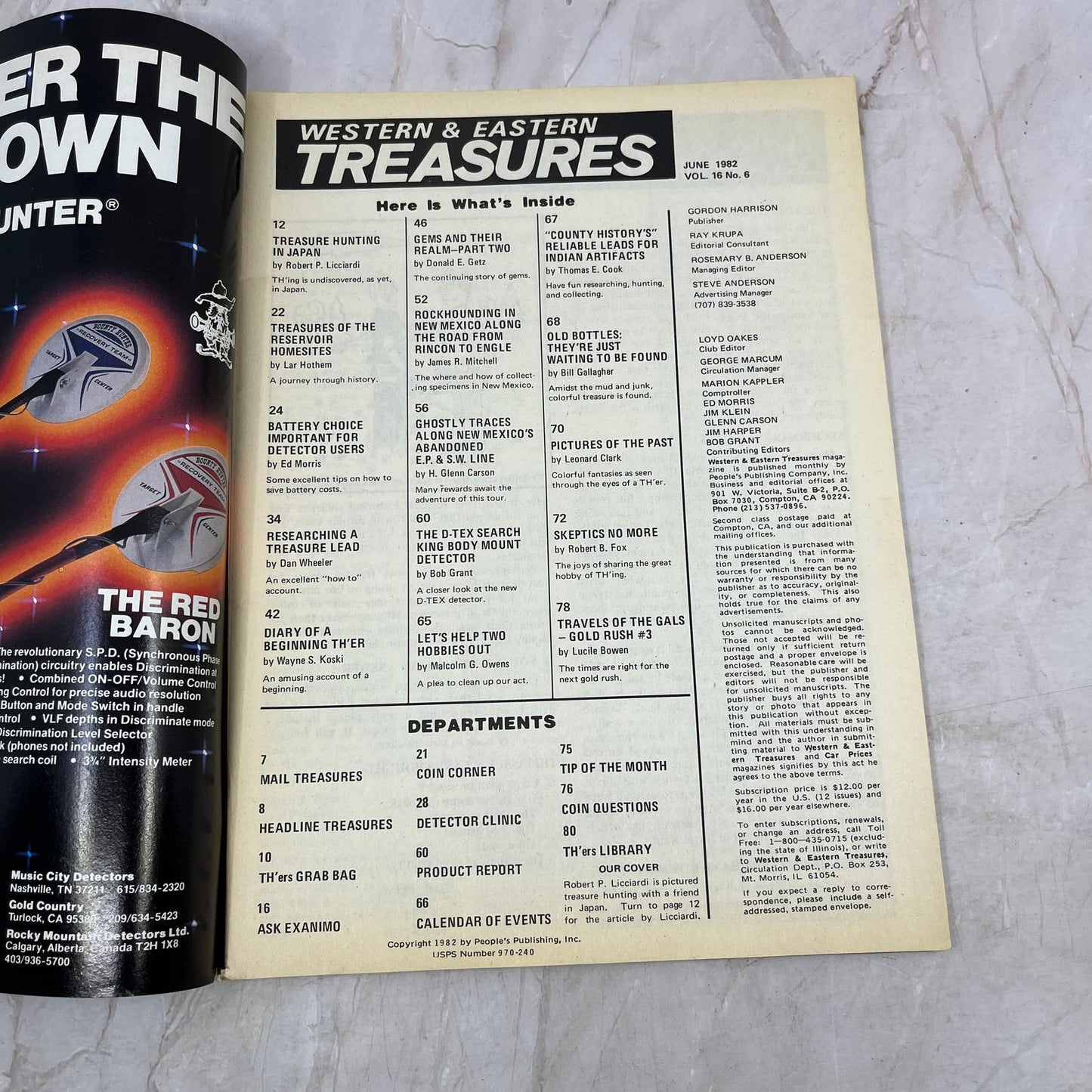 1982 June - Western & Eastern Treasures Magazine - Treasure Hunting Gold M13