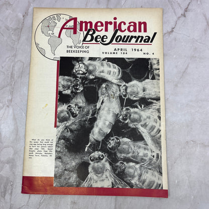 1964 April - American Bee Journal - Bees Beekeeping Honey M32