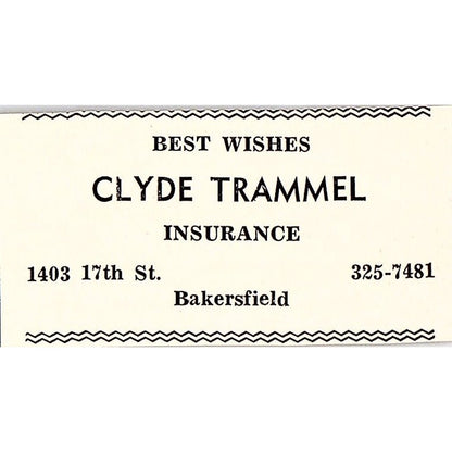 Clyde Trammel Ins, Erickson and Brown Funeral Home Inc - Taft CA 1965 Ad AF8-S24