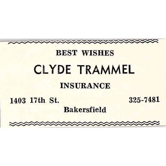 Clyde Trammel Ins, Erickson and Brown Funeral Home Inc - Taft CA 1965 Ad AF8-S24