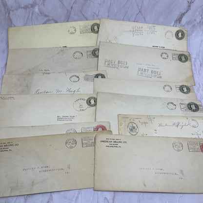 1920s Huge Lot Ruben M. High Schwenksville PA Postal Cover Envelopes TG7-EB7