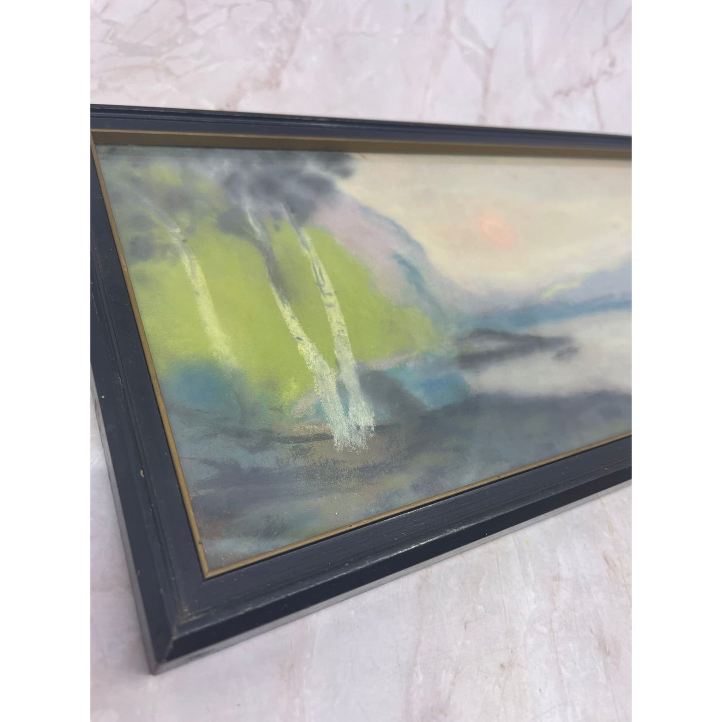 Antique Vintage Framed Original Painting Hand Painted Wall Art