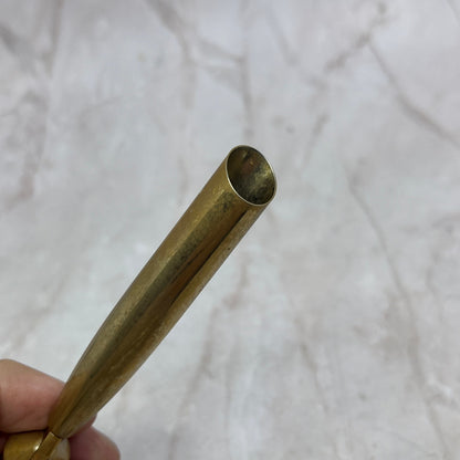 Vintage Original Brass Metal Desk Pen Socket TG8