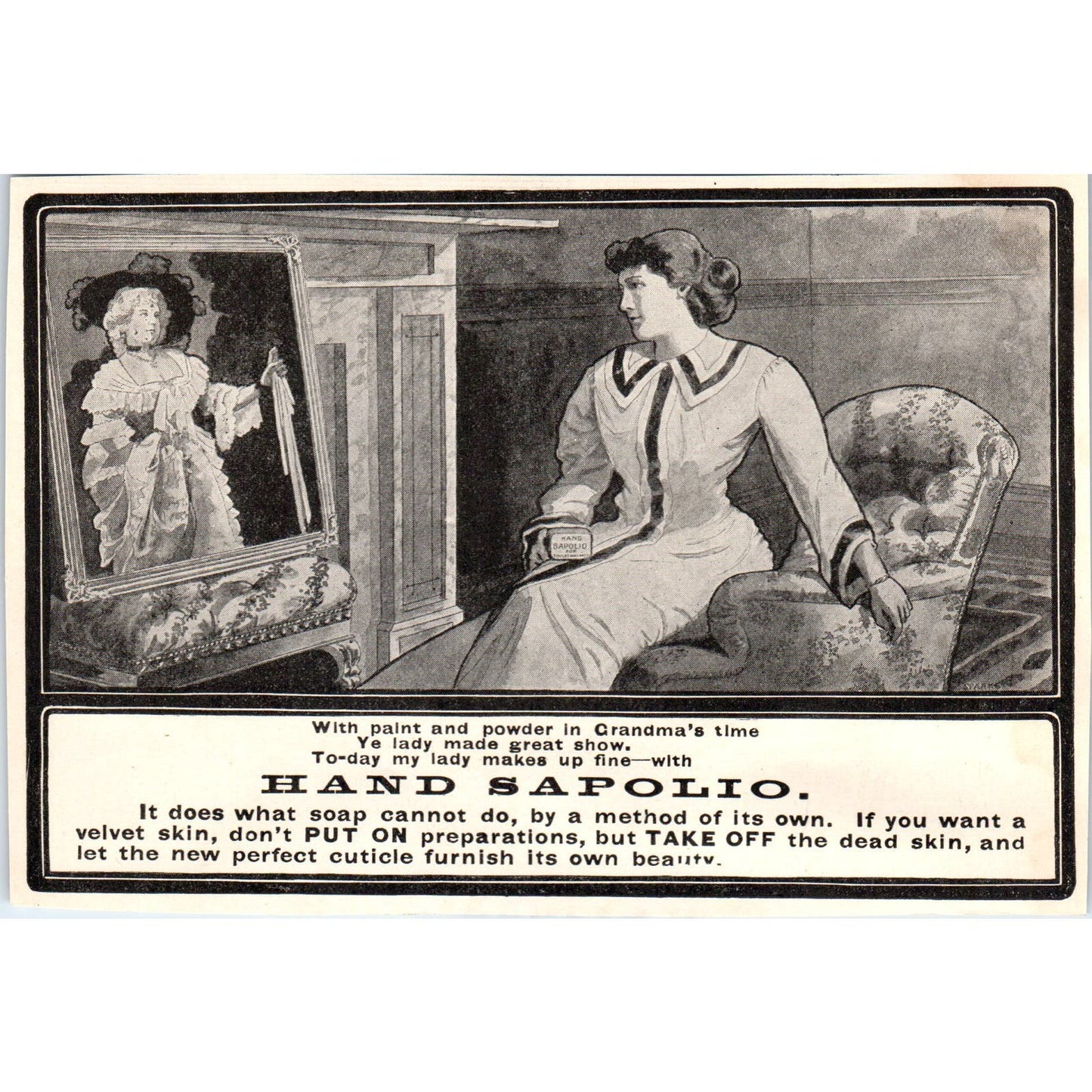 Hand Sapolio Hand Soap c1905 Victorian Ad AE9-MA1