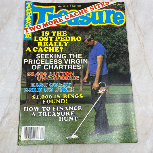 1984 July - Treasure Magazine - Treasure Hunting Metal Detecting Gold Coins M10
