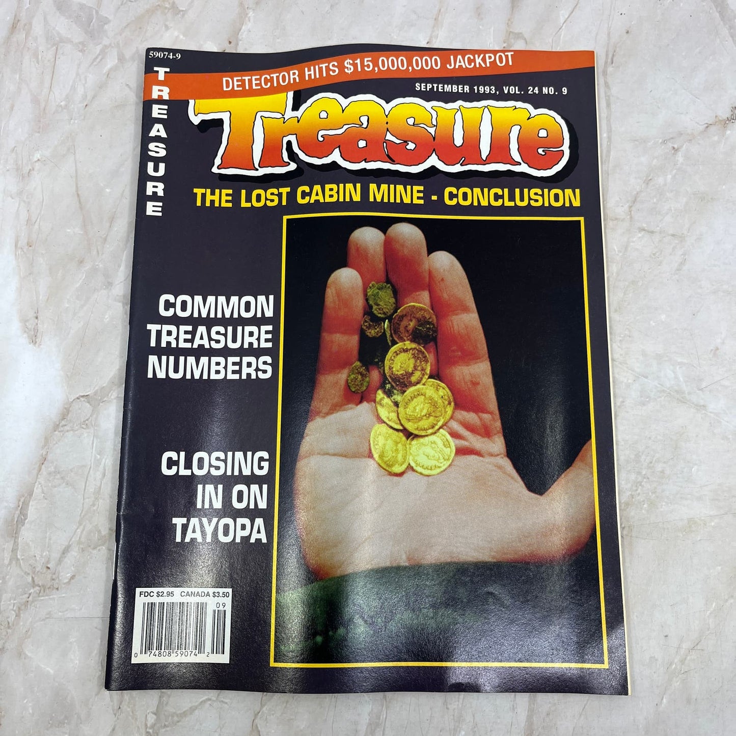 1993 Sept - Treasure Magazine - Treasure Hunting Prospecting Metal Detector M16