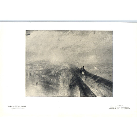 Rain, Steam and Speed - Turner c1905 Art Print D12