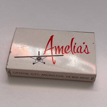 Amelia's Restaurant Crystal City Arlington VA Vintage Matchbox TB6-MB3