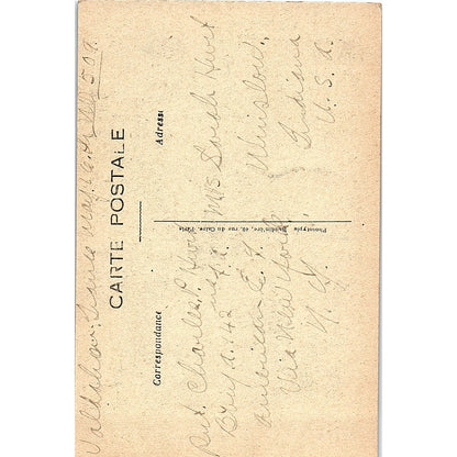 c1920 WWI Troops In The Trenches on the Front Line France Antique Postcard PE7