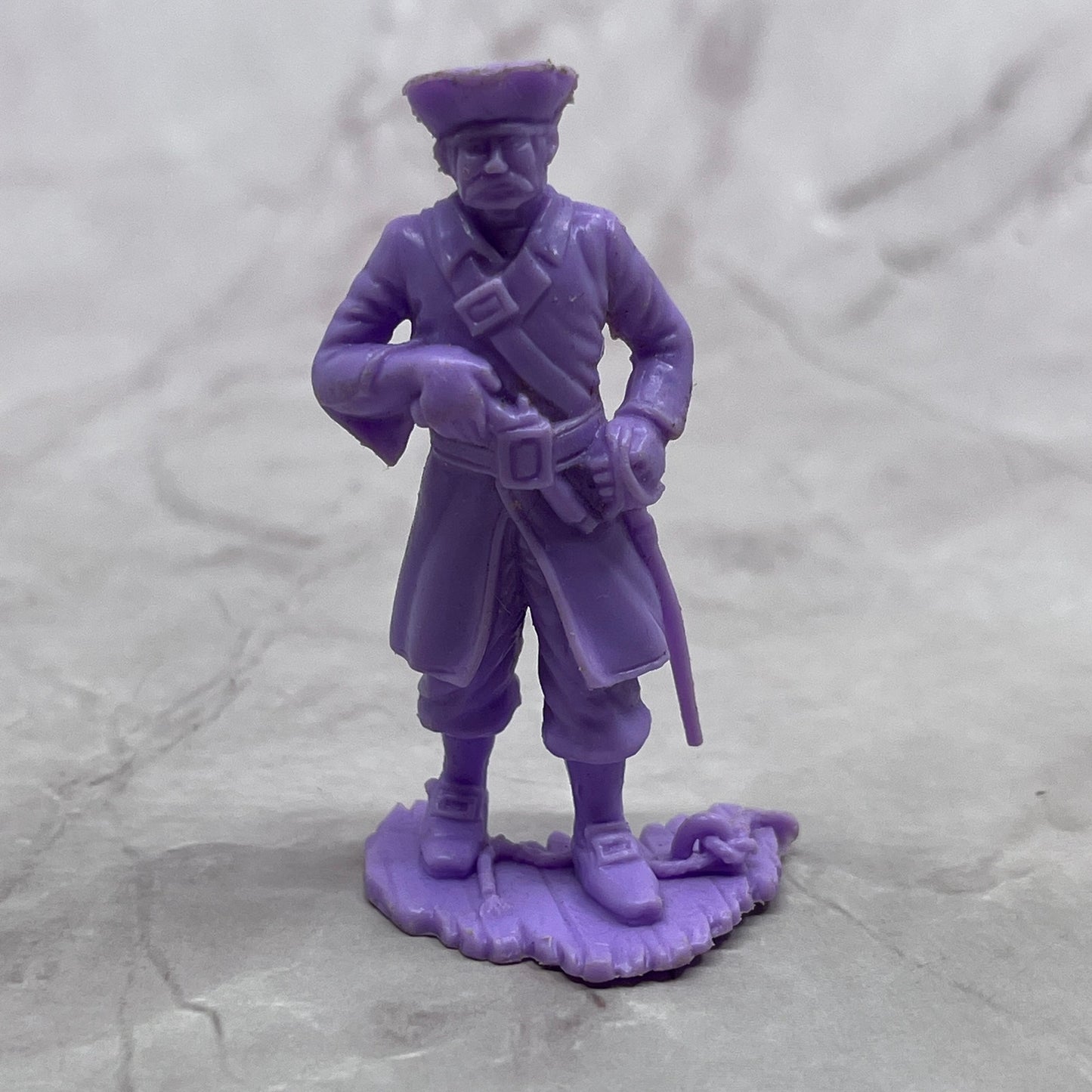 Vintage Louis Marx Plastic Purple Pirate Toy Soldier 2.5" SC1
