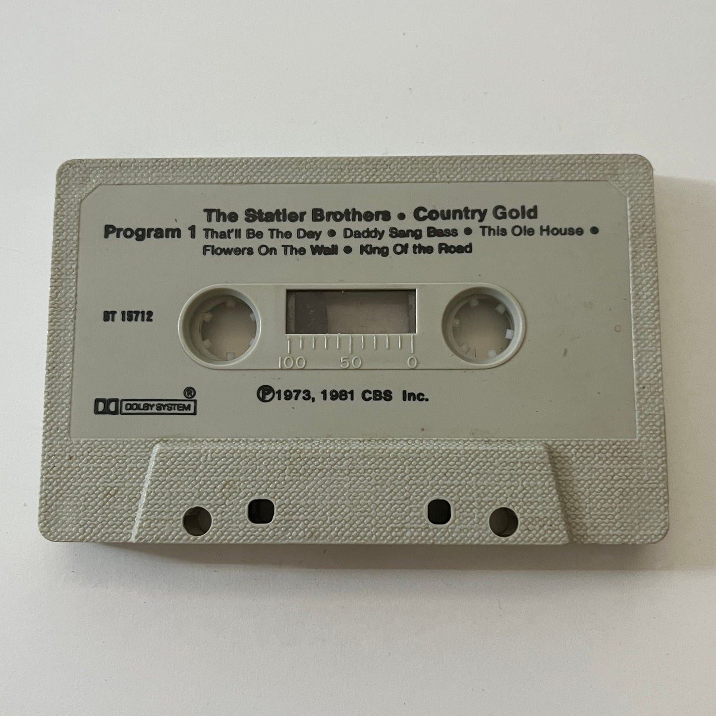 The Statler Brothers - Country Gold Cassette Tape TB6-OT1