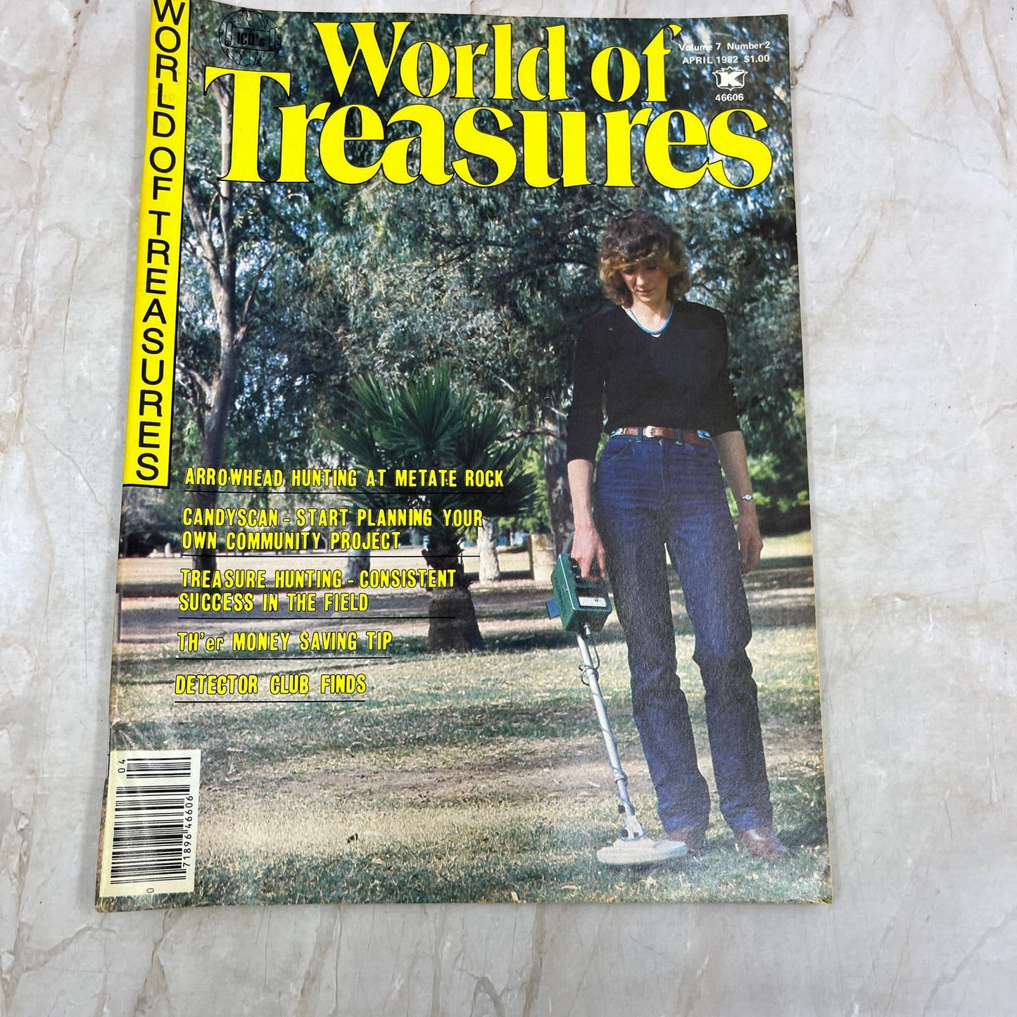 1982 April - ICD World of Treasures Magazine - Treasure Hunting Gold Rocks M16