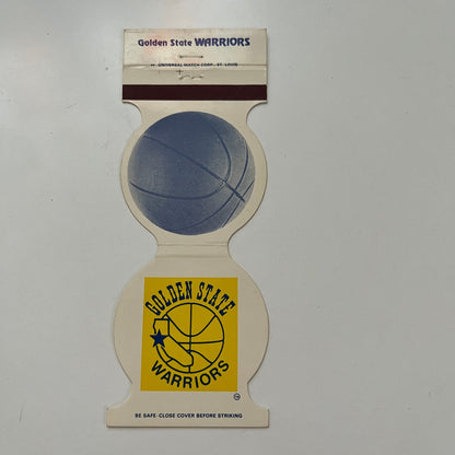 Golden State Warriors NBA 1982-83 Home Schedule Vintage Matchbook Cover SC5-MB1