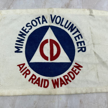 c1950 CD Minnesota Air Raid Warden Volunteer Mask Cold War Civil Defense AE5