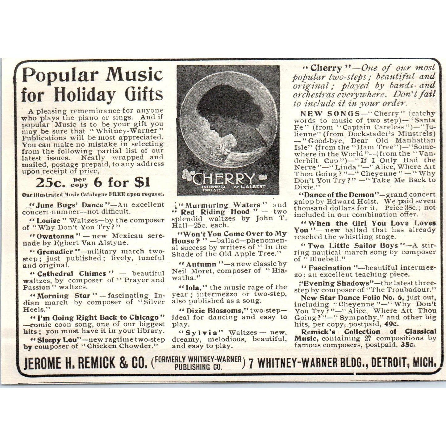 Blasius & Sons Pianos Philadelphia c1905 Original Magazine Advertisement AE7-A3